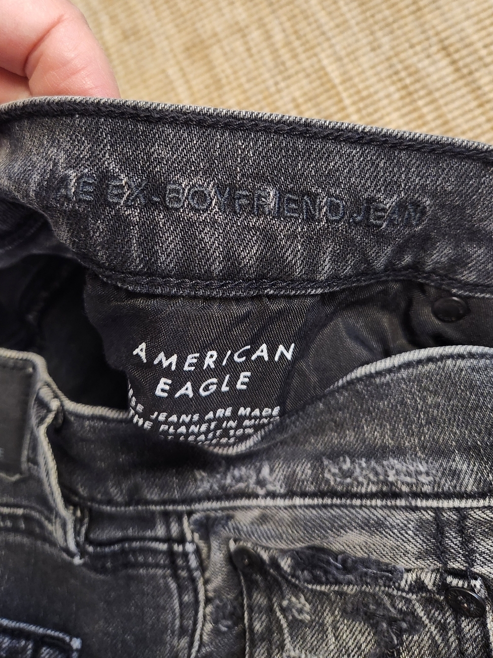 American Eagle Strigid Ex-Boyfriend Jean Distressed US 2 Regular - Picture 4 of 11